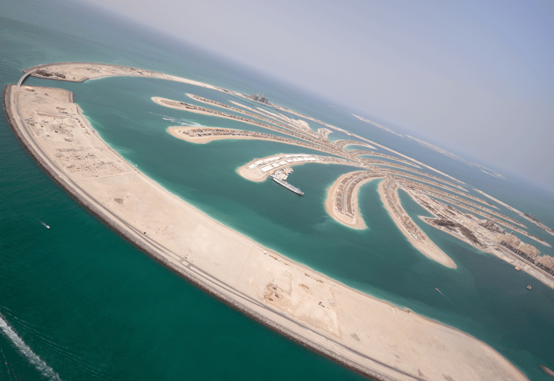 Nakheel's Palm Jumeirah in Dubai. Nakheel's Palm Jumeirah in Dubai.