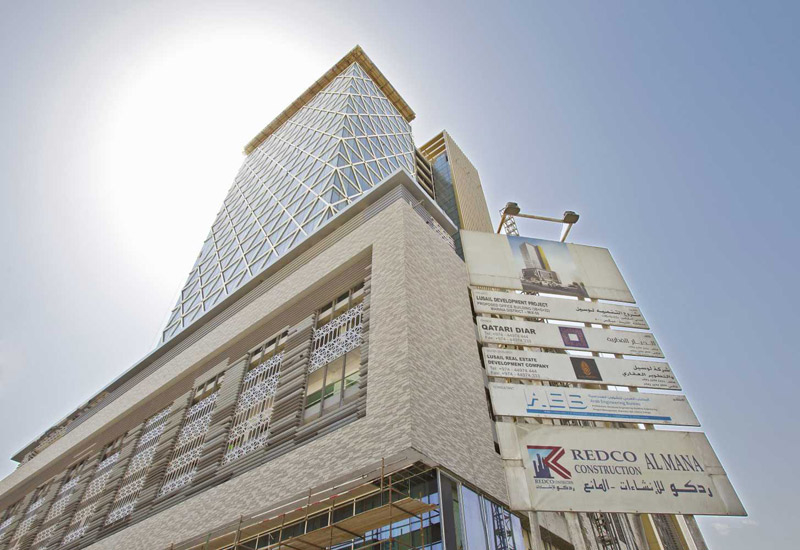 Plot 50, Marina district of Lusail City has 3,000m² of recyclable porcelain tiles covering its surface, high UV-resistant double-glazed glass and alum Plot 50, Marina district of Lusail City has 3,000m² of recyclable porcelain tiles covering its surface, high UV-resistant double-glazed glass and alum