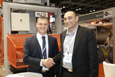 Dariusz Kupidura from Techmatik with Alan Sakr, group GM at Consent. Dariusz Kupidura from Techmatik with Alan Sakr, group GM at Consent.