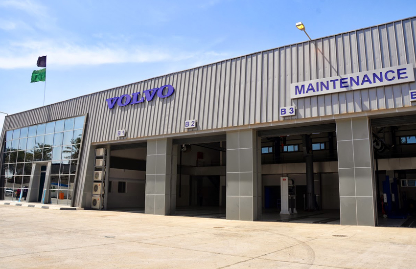 The Volvo service centre in Baghdad. The Volvo service centre in Baghdad.