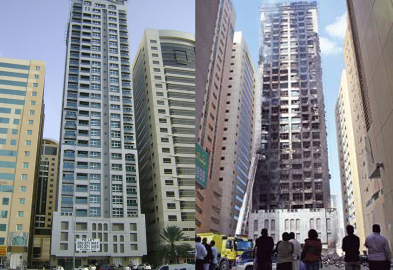 The fire was the second biggest residential fire; the largest in Kuwait Tower also involved a cigarette. The fire was the second biggest residential fire; the largest in Kuwait Tower also involved a cigarette.