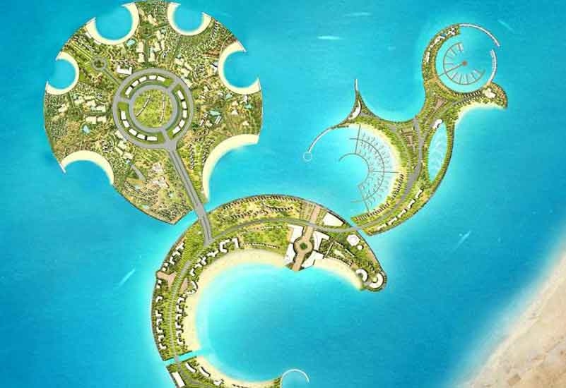 The project will extend up to 4km into the sea The project will extend up to 4km into the sea