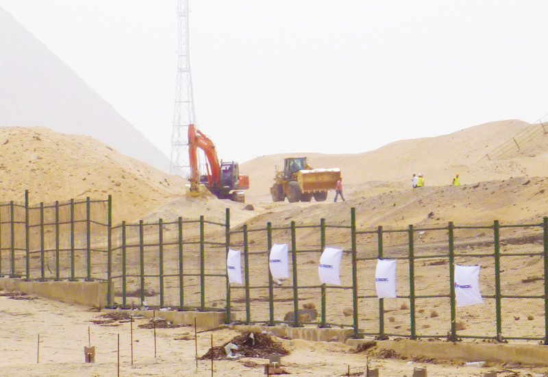 The Six Construct project is set to the dramatic backdrop of the great pyramids. The Six Construct project is set to the dramatic backdrop of the great pyramids.