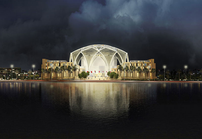 The dome structure lit dramatically at night. Renderings: Ehrlich Architects. The dome structure lit dramatically at night. Renderings: Ehrlich Architects.