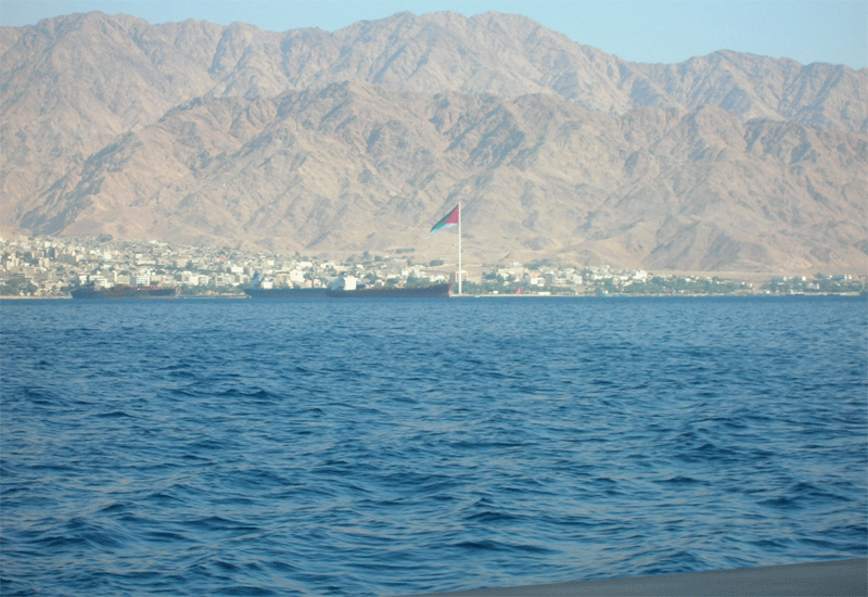 The bridge will link Saudi Arabia to Egypt via the Gulf of Aqaba (pictured). The bridge will link Saudi Arabia to Egypt via the Gulf of Aqaba (pictured).