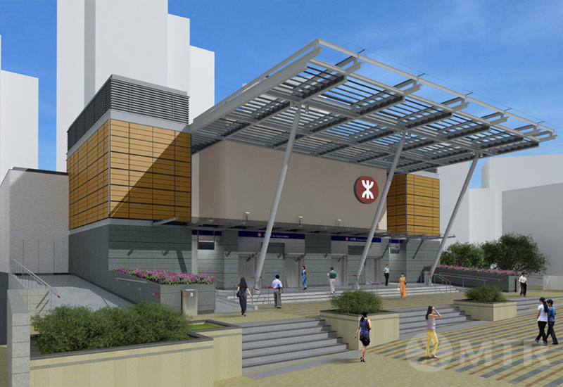 A rendering of Hong Kong Station A rendering of Hong Kong Station