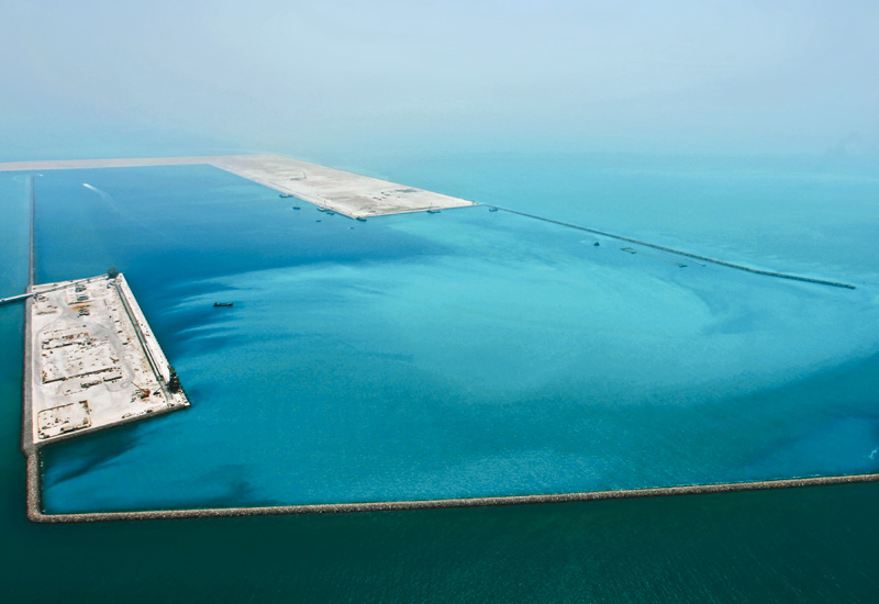 The majority of work on the port has been completed. The majority of work on the port has been completed.