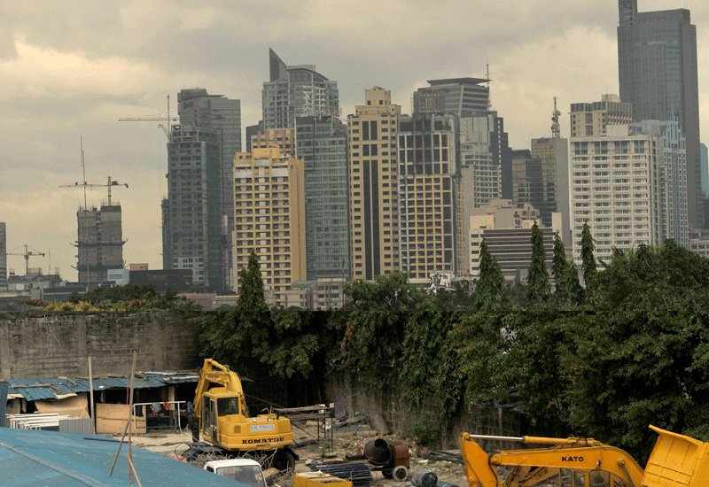 Work on 35 projects in Manila's Makati district in the Philippines has been halted amid safety concerns. Photo: Getty. Work on 35 projects in Manila's Makati district in the Philippines has been halted amid safety concerns. Photo: Getty.