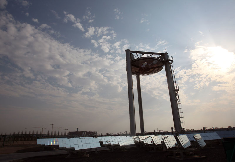 Masdar City in Abu Dhabi. Masdar City in Abu Dhabi.
