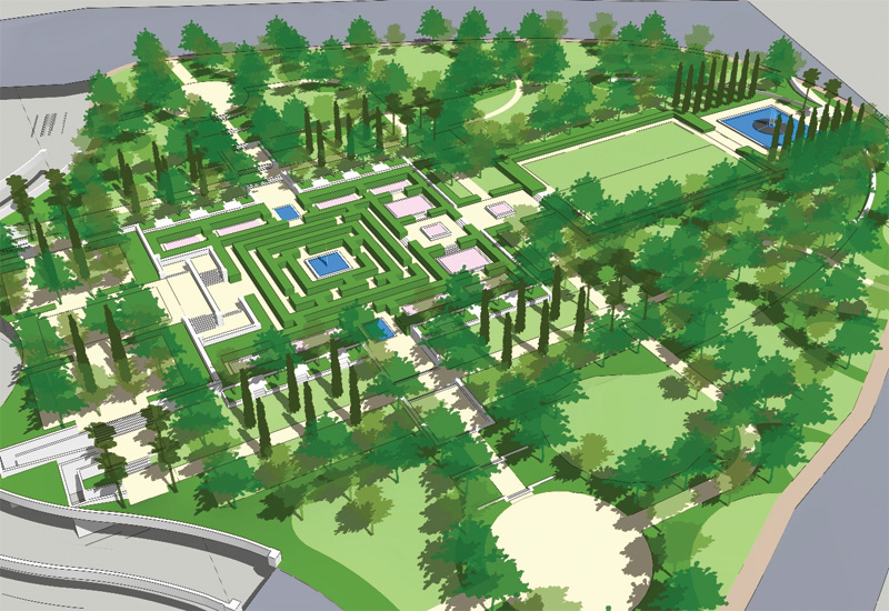 The verdant landscaping design was by Verdaus. The verdant landscaping design was by Verdaus.