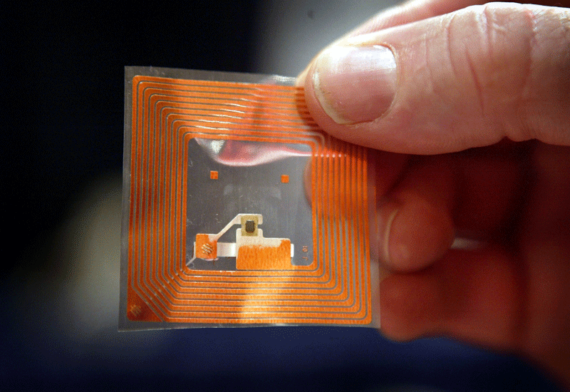 A RFID tag. Picture for illustration only. A RFID tag. Picture for illustration only.