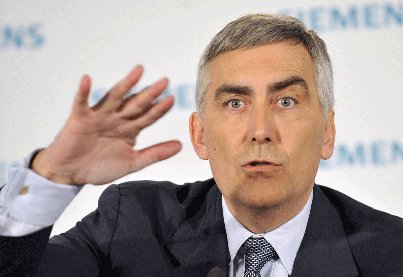 Peter Loescher, CEO of German industrial group Siemens. Peter Loescher, CEO of German industrial group Siemens.