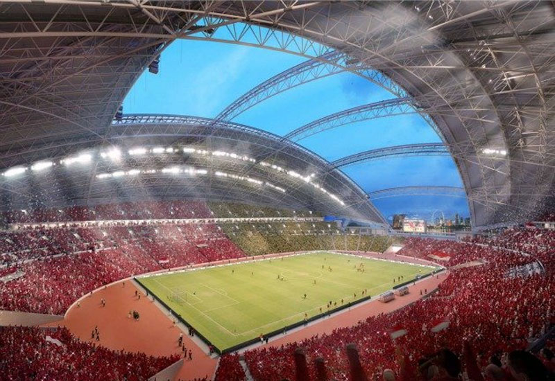 World S Largest Stadium Dome In Singapore Business Construction Week Online