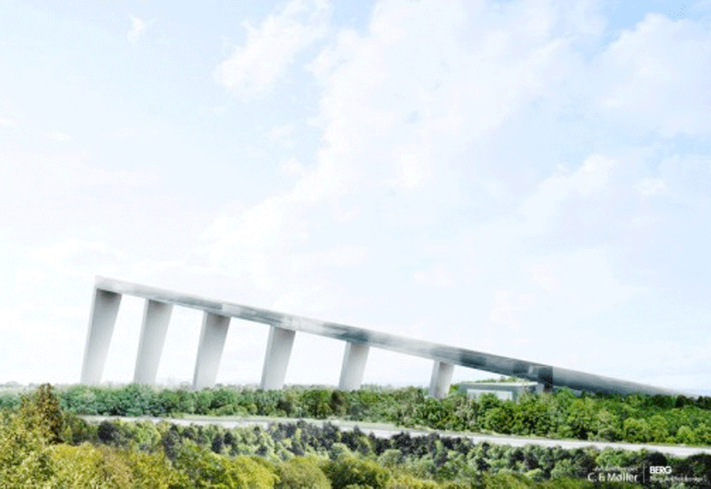 A rendering of the ski slope proposed for Stockholm. A rendering of the ski slope proposed for Stockholm.