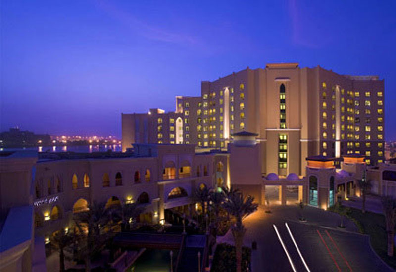 The facade of the Traders Hotel in Abu Dhabi. The facade of the Traders Hotel in Abu Dhabi.