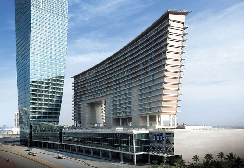The 263m-high, 60-storey U-Bora Tower in Business Bay has 26 elevators. The 263m-high, 60-storey U-Bora Tower in Business Bay has 26 elevators.
