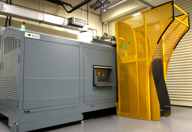 The Korean machine can handle 600kg of waste in one cycle. The Korean machine can handle 600kg of waste in one cycle.