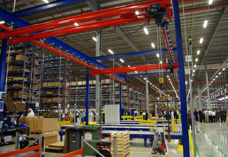 The warehouse will be staffed by 130 workers, and is also highly automated. The warehouse will be staffed by 130 workers, and is also highly automated.
