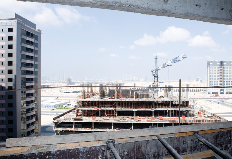 Construction progress at Dubai Sports City. Construction progress at Dubai Sports City.