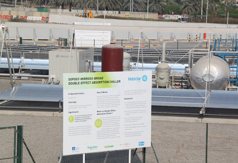 The absorption chiller plant at Masdar City The absorption chiller plant at Masdar City