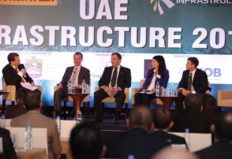 L-R: Moderator Wael Allen (Hyder Consulting), Khaled Awad (Grenea), George Kenich (Aldar), Maysa Sabah (AHI), Matt Baldwin (Grocon) L-R: Moderator Wael Allen (Hyder Consulting), Khaled Awad (Grenea), George Kenich (Aldar), Maysa Sabah (AHI), Matt Baldwin (Grocon)
