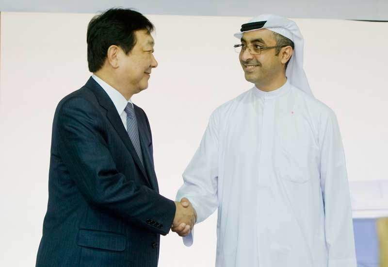 Harry Choi, vice chairman of Hyundai Heavy Commercial Vehicles, and Khalid Juma Al Majid, the vice chairman of Juma Al Majid Group. Harry Choi, vice chairman of Hyundai Heavy Commercial Vehicles, and Khalid Juma Al Majid, the vice chairman of Juma Al Majid Group.
