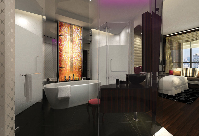A luxurious bathroom for Sofitel. A luxurious bathroom for Sofitel.