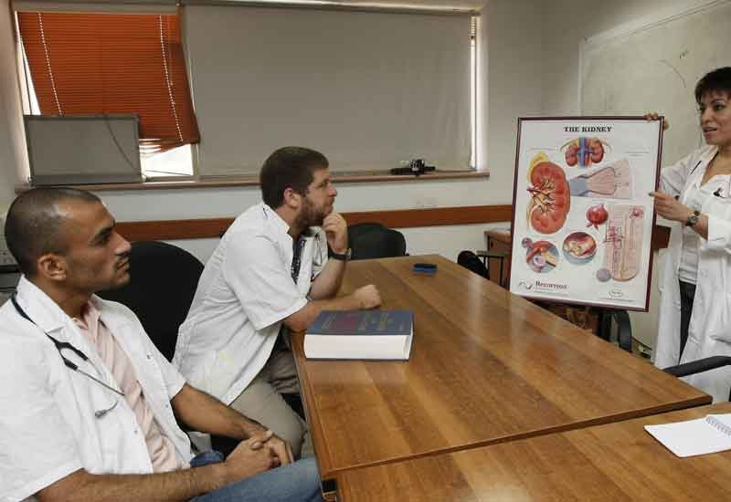 The hospital will include educational facilities for medical students. The hospital will include educational facilities for medical students.