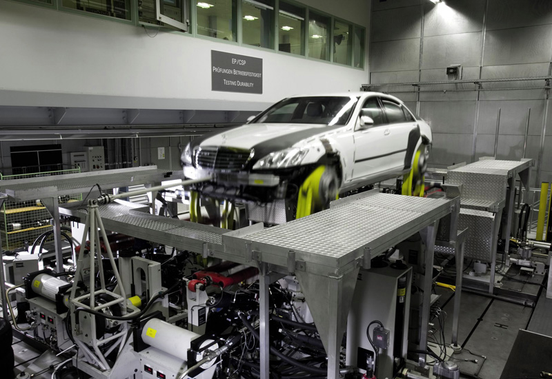 An armoured Mercedes-Benz undergoes factory testing. The Middle East is one of the largest markets for luxury and armoured vehicles. An armoured Mercedes-Benz undergoes factory testing. The Middle East is one of the largest markets for luxury and armoured vehicles.
