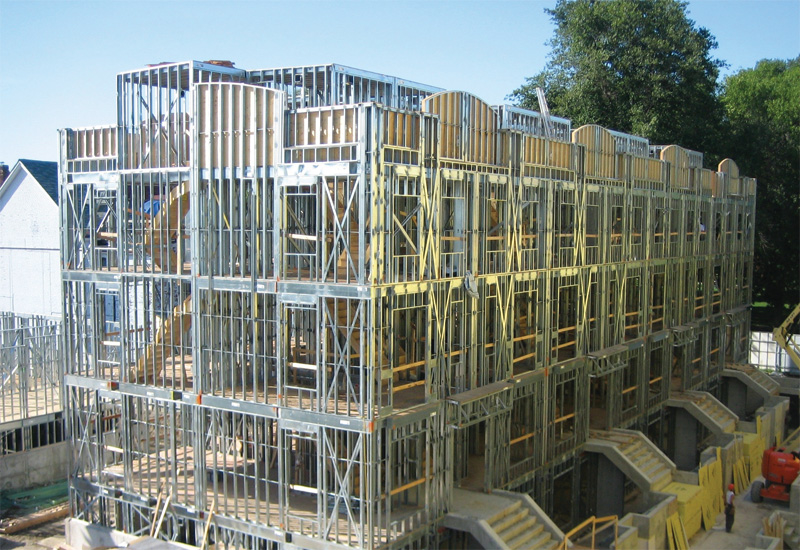 Steel framework represents a hi-tech, high-efficiency construction method. Steel framework represents a hi-tech, high-efficiency construction method.