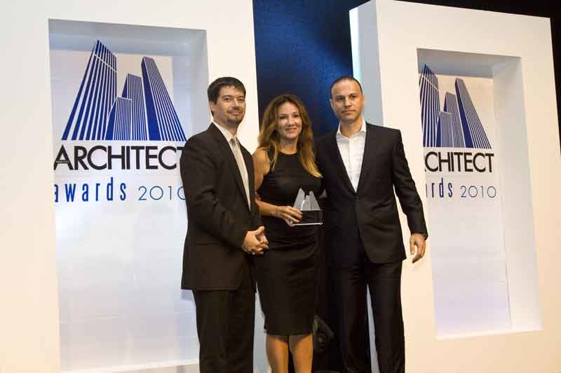 Melkan Tabanlioglu collected both awards on behalf of herself and her husband, Murat Melkan Tabanlioglu collected both awards on behalf of herself and her husband, Murat