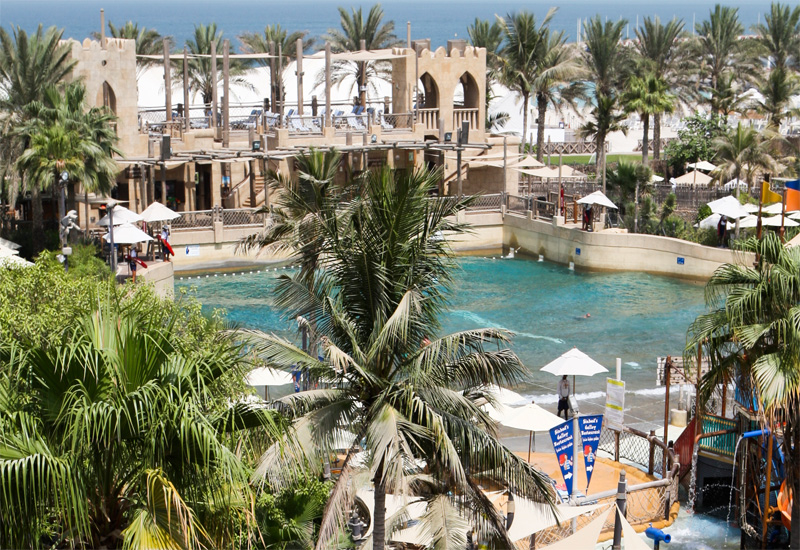The Wild Wadi theme park was designed to look as if it was sculpted from a natural environment. The Wild Wadi theme park was designed to look as if it was sculpted from a natural environment.