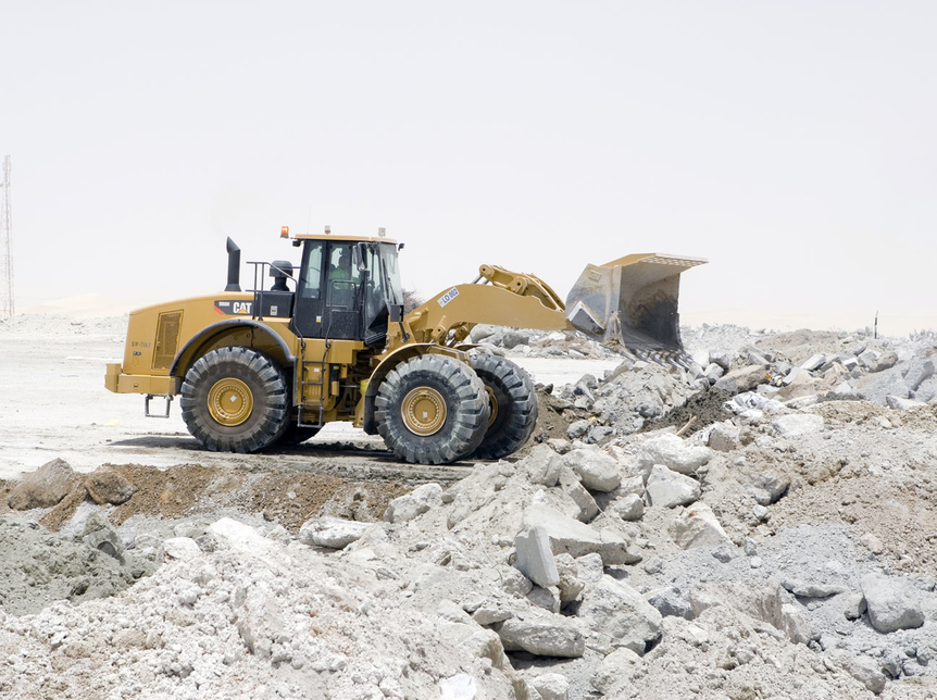 Thiess Al Dhafra R & D construction waste recycling plant Thiess Al Dhafra R & D construction waste recycling plant