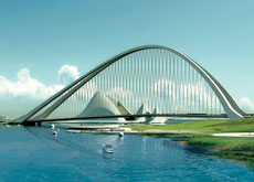 CAD version of the completed 6th crossing by day CAD version of the completed 6th crossing by day