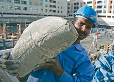 CRISIS FOR THE INDUSTRY: Cement has become so scarce that construction companies are having to look to the black market to meet demand. CRISIS FOR THE INDUSTRY: Cement has become so scarce that construction companies are having to look to the black market to meet demand.
