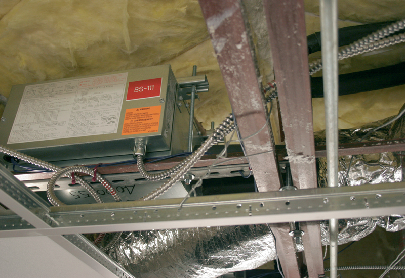 A dedicated outside-air supply system was used A dedicated outside-air supply system was used