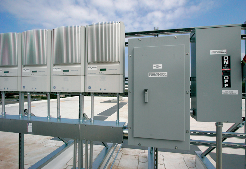 PV arrays on the roof provide on-site renewable energy PV arrays on the roof provide on-site renewable energy