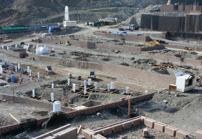 Work at the Mina Al Fajer Resort in Fujairah is progressing as planned. Work at the Mina Al Fajer Resort in Fujairah is progressing as planned.