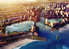 Looking to the future in Saudi Arabia: an artists? impression of the $26 billion, 168,000,000m2 King Abdullah Economic City, which will be situated on Looking to the future in Saudi Arabia: an artists? impression of the $26 billion, 168,000,000m2 King Abdullah Economic City, which will be situated on