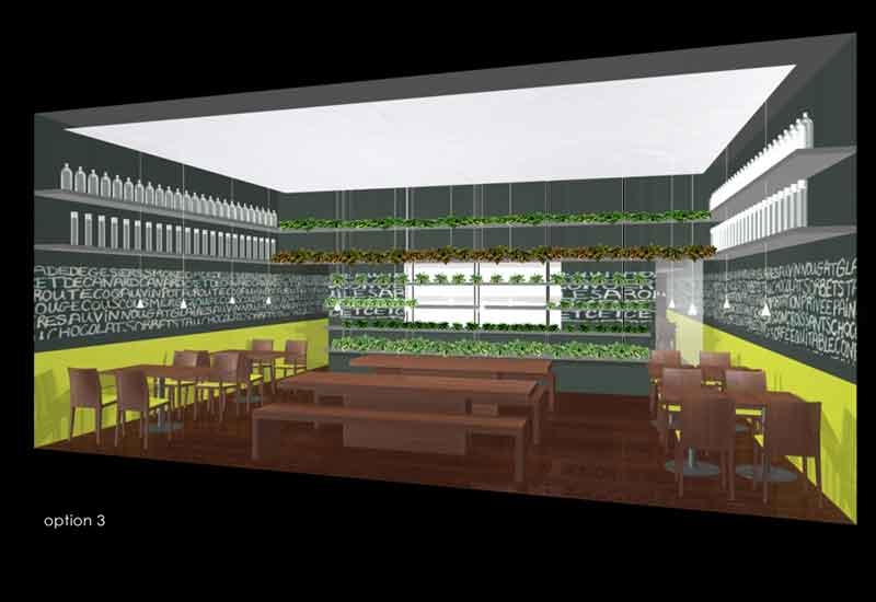 A rendering of the restaurant, designed by TKI and PS Studio A rendering of the restaurant, designed by TKI and PS Studio