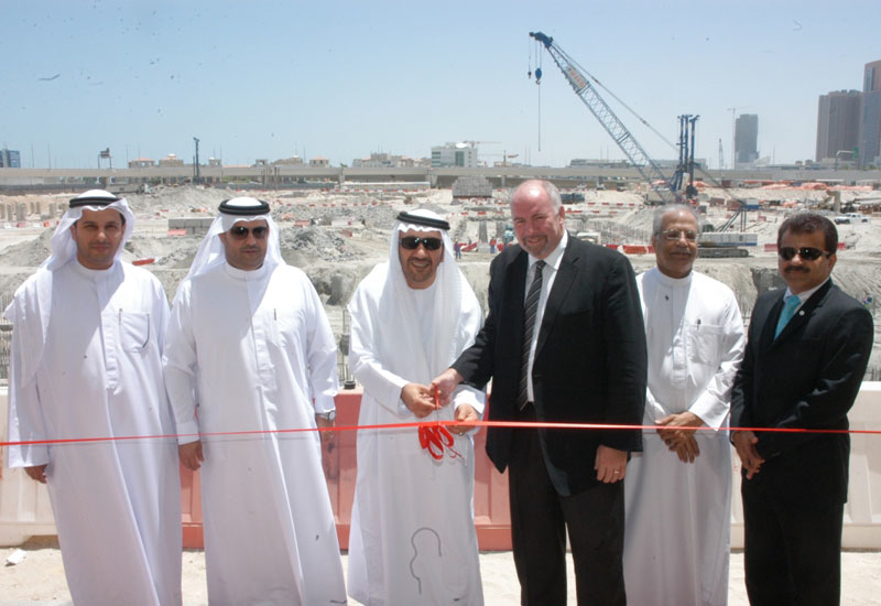 Representatives of Pearl Dubai, AL Habtoor Leighton Group and Tecom at the official construction launch. Representatives of Pearl Dubai, AL Habtoor Leighton Group and Tecom at the official construction launch.