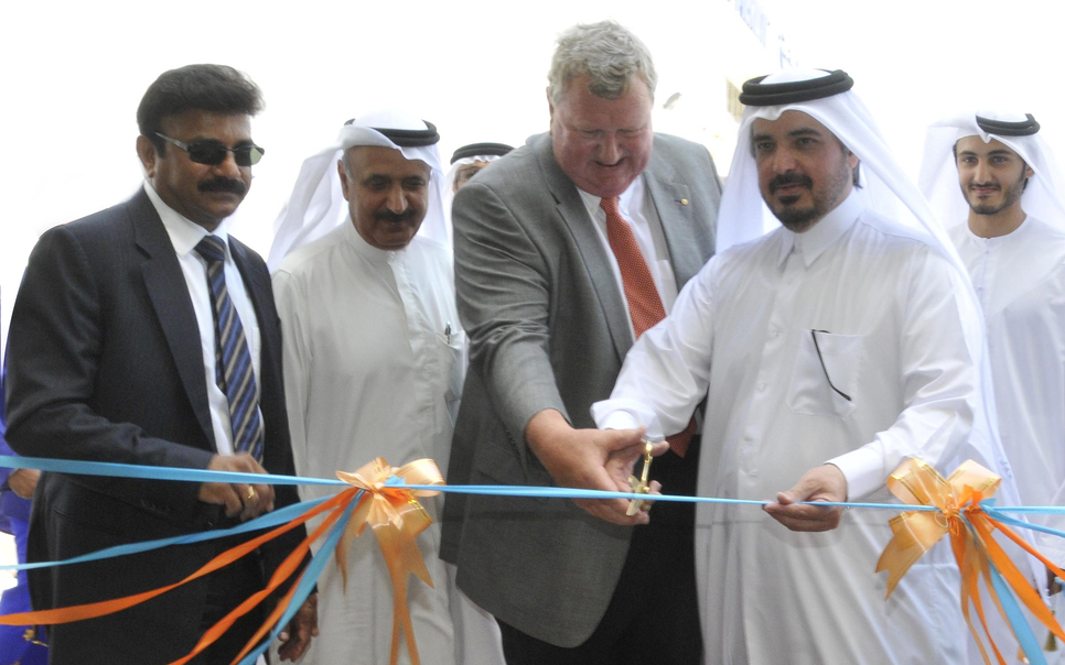 Abdullah Bin Mohammed Al Thani, chairman of Sharjah Aviation and SAIF Zone, officially opened the new facility Abdullah Bin Mohammed Al Thani, chairman of Sharjah Aviation and SAIF Zone, officially opened the new facility