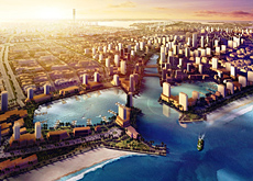 Emaar's Economic City will have a 13km road from its main gate to the Bay La Sun Village. Emaar's Economic City will have a 13km road from its main gate to the Bay La Sun Village.