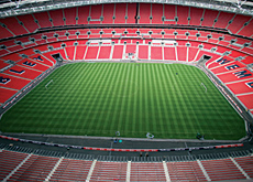 Wembley Stadium has 90,000 covered seats. Wembley Stadium has 90,000 covered seats.