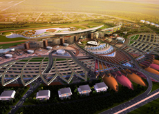 An artist's impression of the Meydan racecourse being build in Dubai. An artist's impression of the Meydan racecourse being build in Dubai.