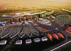 The architecture of Meydan will be designed with environmental sustainability in mind; racetrack surfaces will be designed by the Joseph H King compan The architecture of Meydan will be designed with environmental sustainability in mind; racetrack surfaces will be designed by the Joseph H King compan