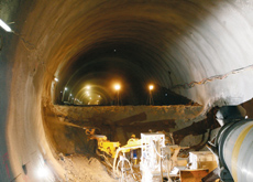 Four shotcrete Sika/Putzmeister machines work on two tunnels being built in Germany. Four shotcrete Sika/Putzmeister machines work on two tunnels being built in Germany.