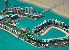 The bridge will link mainland Bahrain and the reclaimed Reef Island, which is a mixed-use development off the coast of Manama. The bridge will link mainland Bahrain and the reclaimed Reef Island, which is a mixed-use development off the coast of Manama.