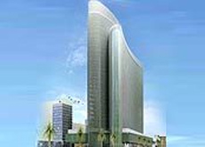 The Binary will contain office and retail space, along with restaurants, a day-care centre, banks, a medical centre and the Middle East's first artifi The Binary will contain office and retail space, along with restaurants, a day-care centre, banks, a medical centre and the Middle East's first artifi