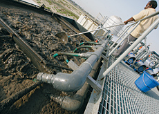 Once the entire city is connected, the system will serve 75,000 homes and businesses and process 50,000m3 of sewage into water for irrigation.( Valeri Once the entire city is connected, the system will serve 75,000 homes and businesses and process 50,000m3 of sewage into water for irrigation.( Valeri